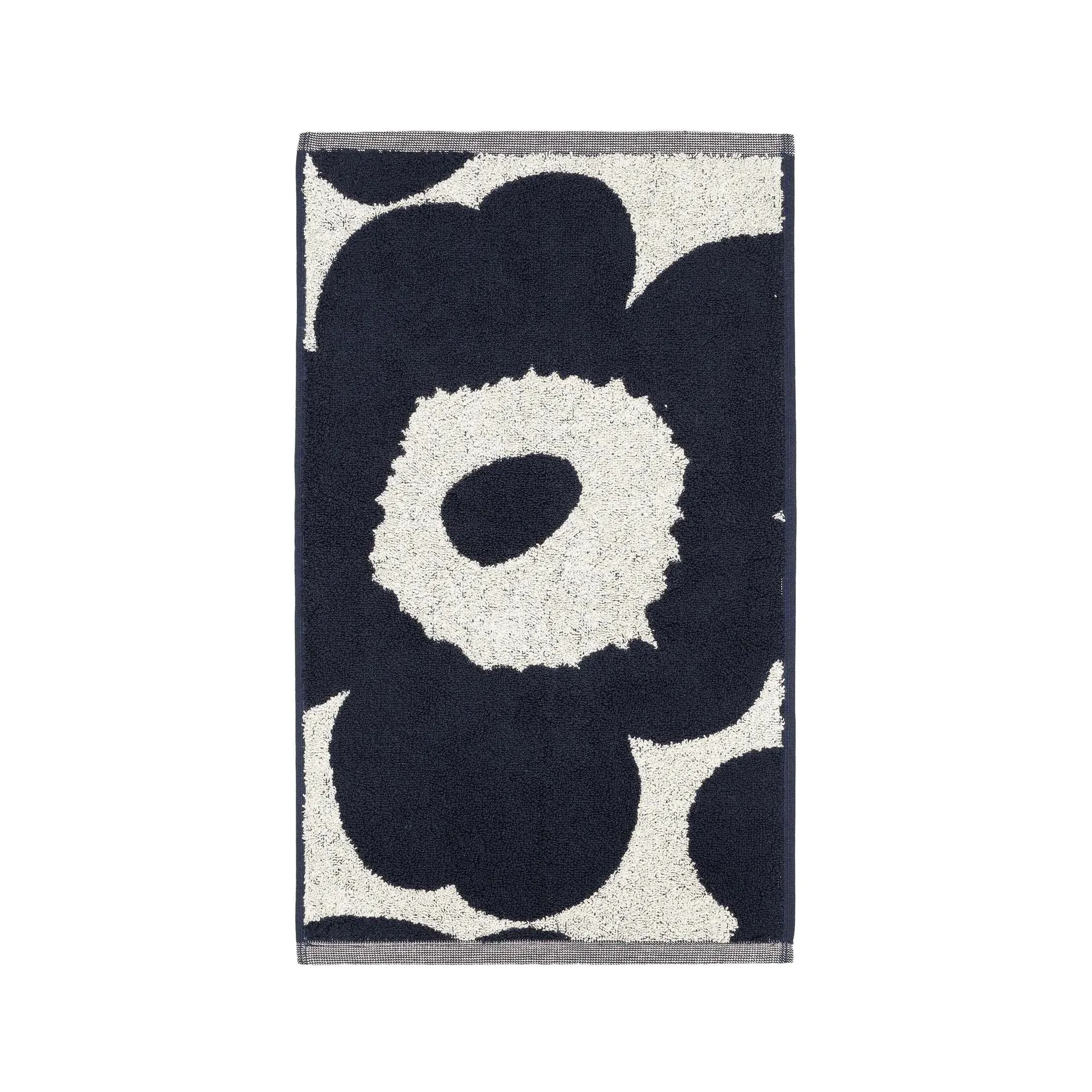 Toalla Unikko blanco natural-azul oscuro, 30x50 cm Marimekko