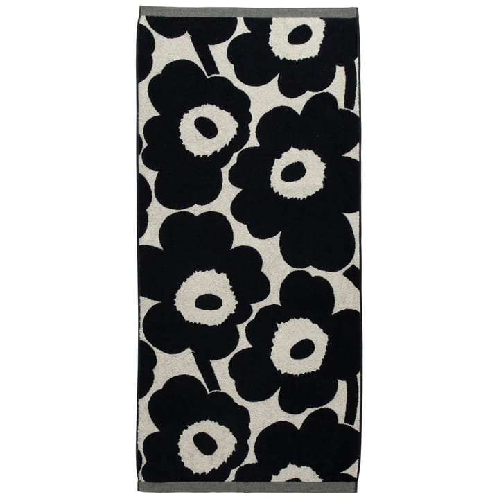 Toalla Unikko blanco natural-azul oscuro, 70x150 cm Marimekko