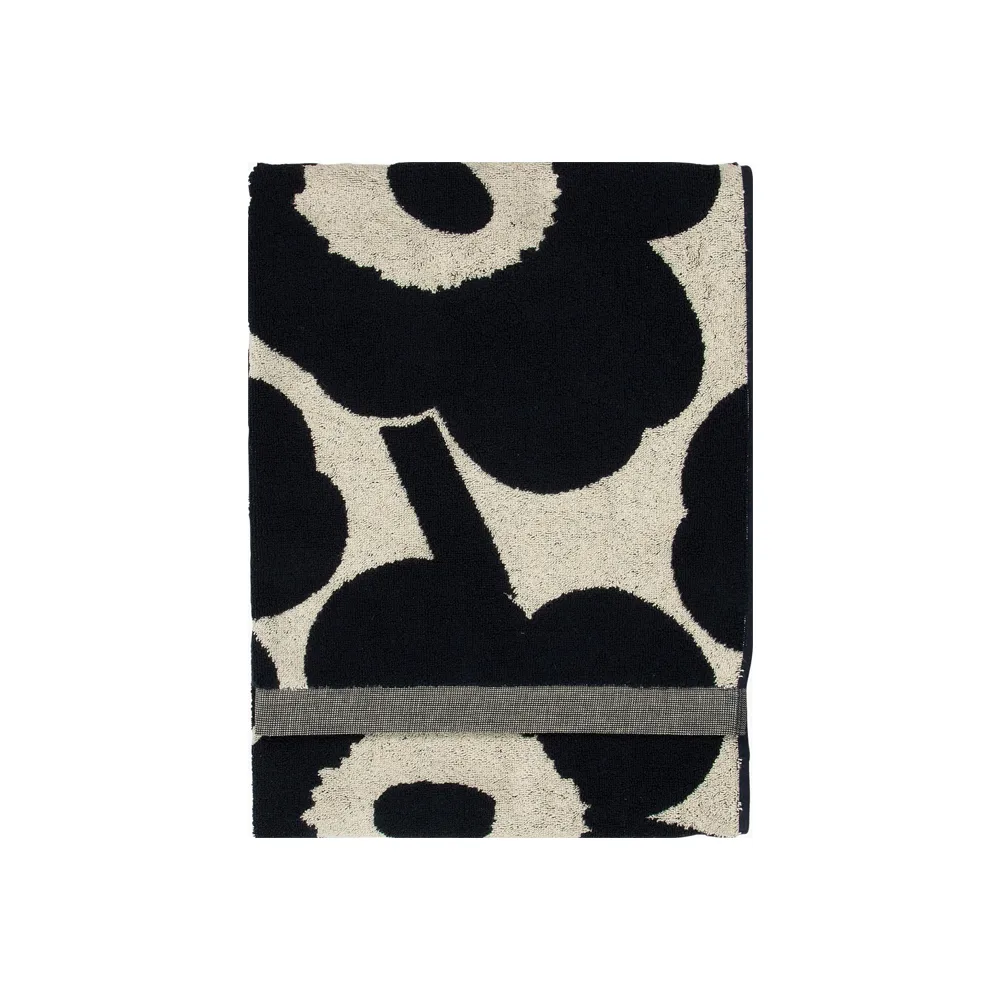 Toalla Unikko blanco natural-azul oscuro, 70x150 cm Marimekko