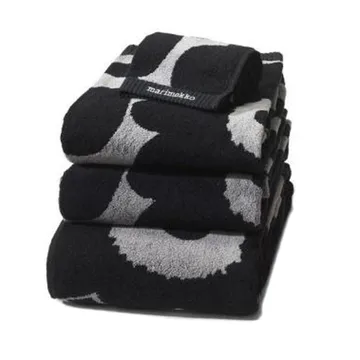 Toalla Unikko negro-arena - Toalla de manos - Marimekko