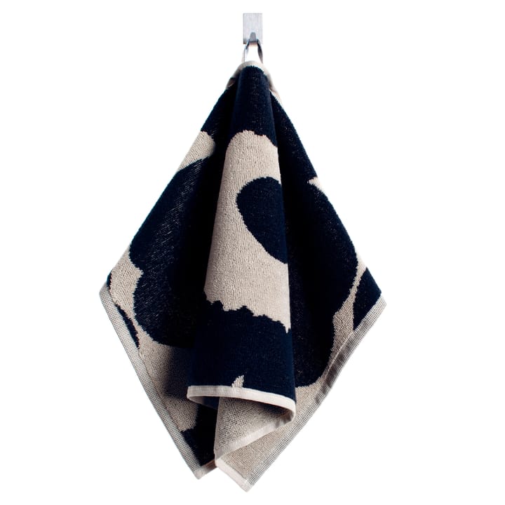 Toalla Unikko negro-arena - toalla de tocador - Marimekko