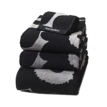 Toalla Unikko negro-arena - toalla de tocador - Marimekko