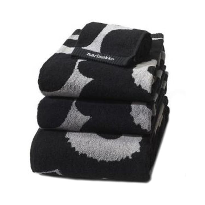 Toalla Unikko negro-arena - toalla de tocador - Marimekko