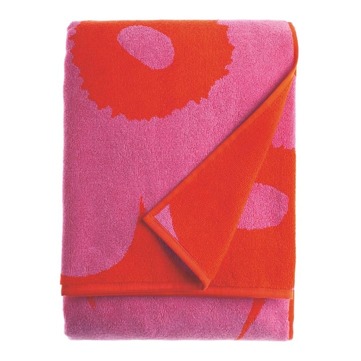 Toalla Unikko rojo-rosa - toalla de baño - Marimekko