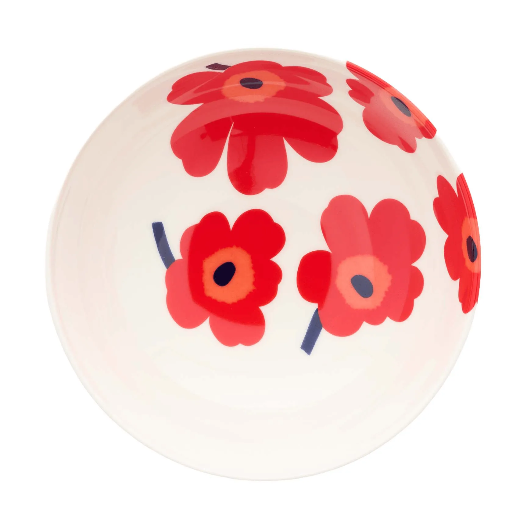 Unikko 1,3 l, blanco-rojo-azul Marimekko