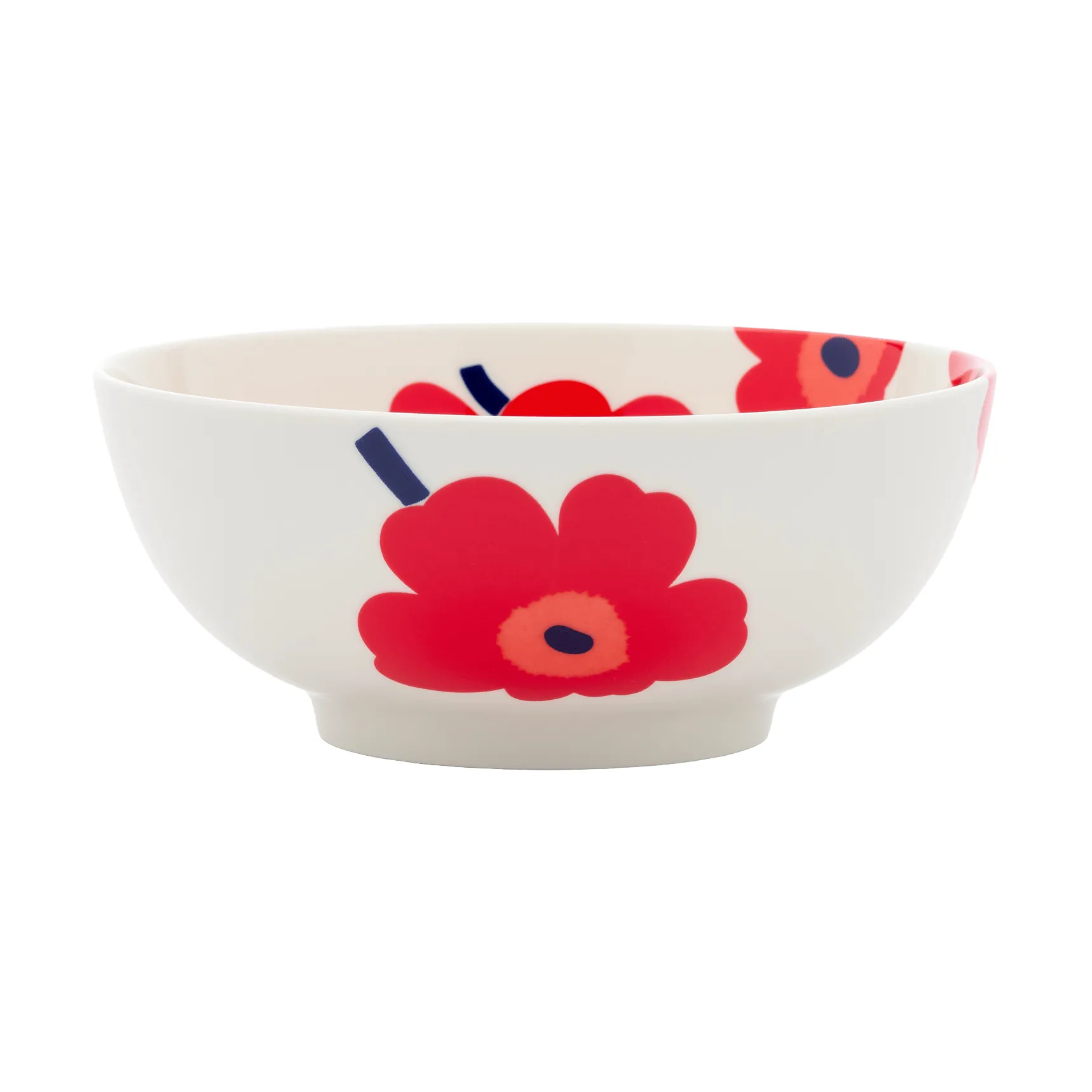Unikko 1,3 l, blanco-rojo-azul Marimekko