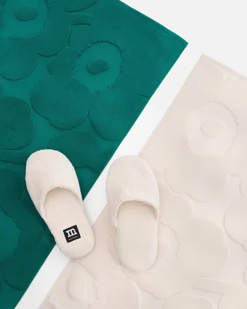 Unikko alfombra de baño - blanco roto - Marimekko