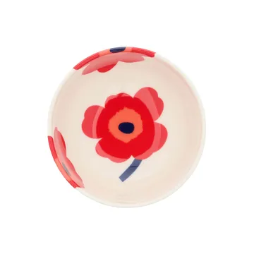 Unikko cuenco 3 dl - blanco-rojo-azul - Marimekko