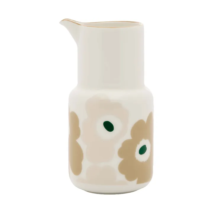 Unikko jarra - White-light sand-beige-dark green, 0,65 l - Marimekko