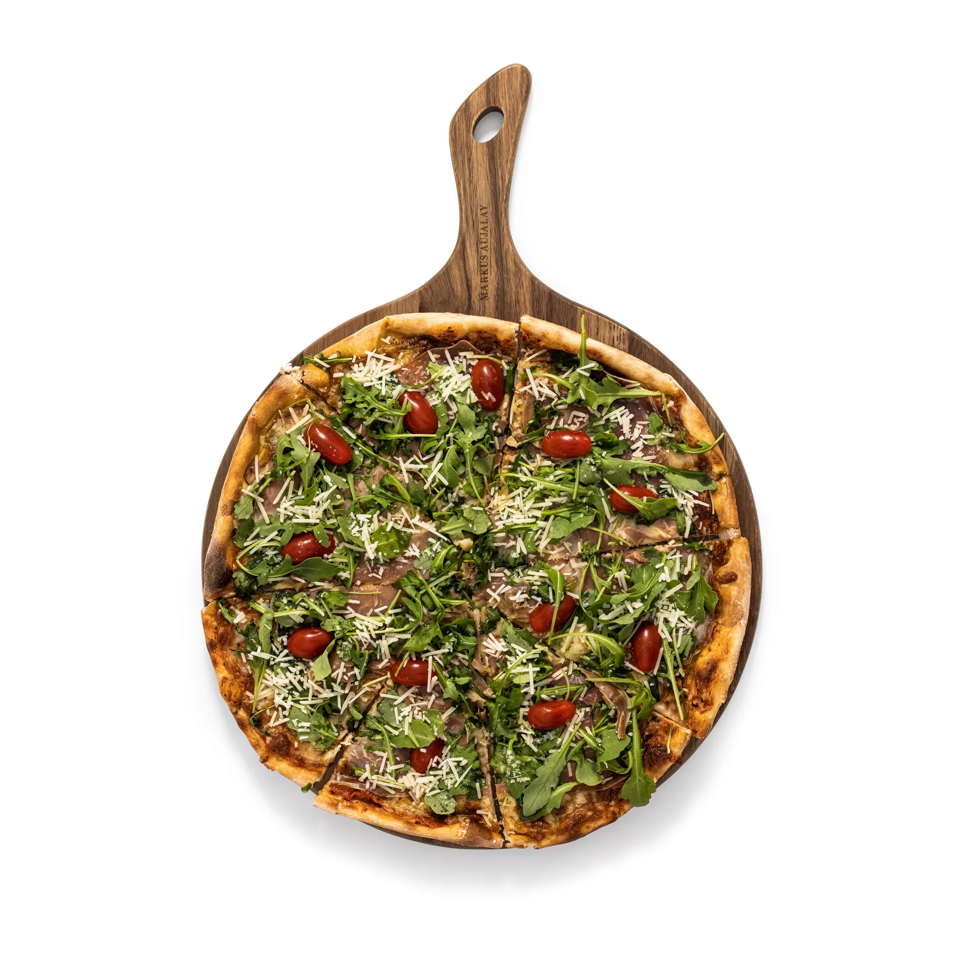 Bandeja de servir Markus redonda 35x48 cm, Acacia Markus Aujalay