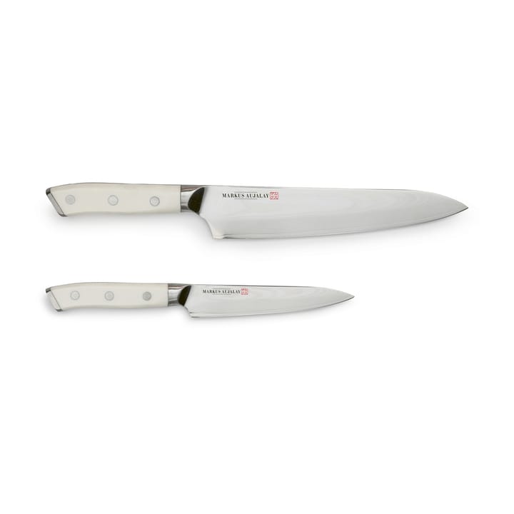Juego de cuchillos Markus Damaskus - Cuchillo de chef y cuchillo pelador - Markus Aujalay