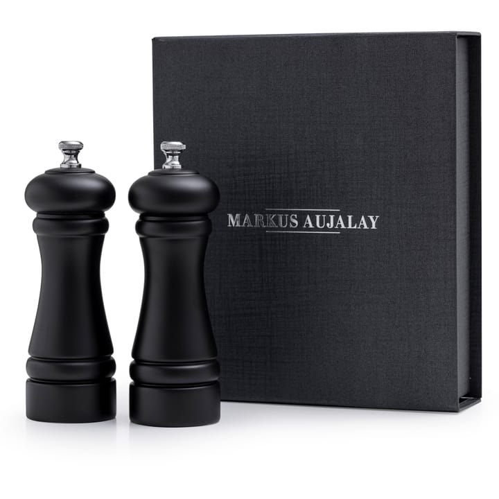 Set de molinillo de pimienta y sal Markus - negro - Markus Aujalay