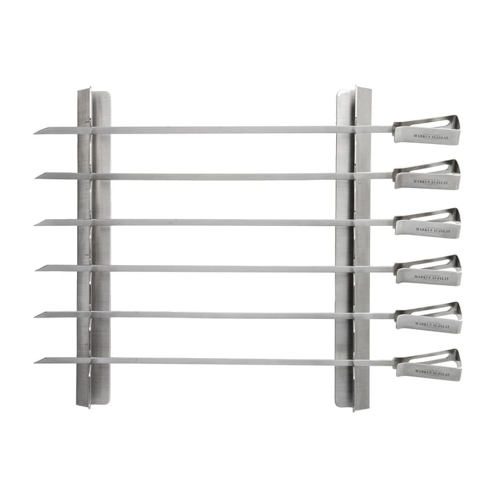 Setd e brochetas Markus 8 piezas 16x37 cm - Silver - Markus Aujalay