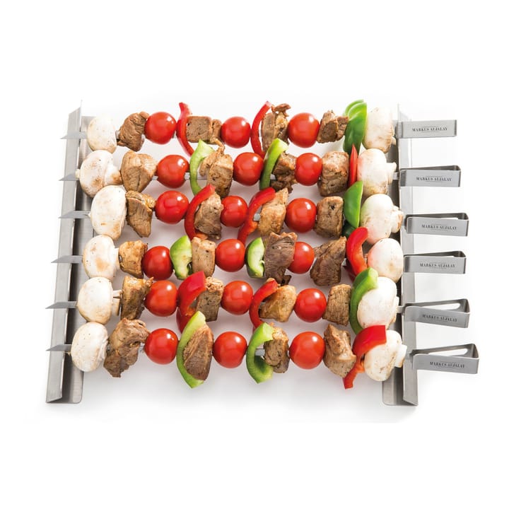 Setd e brochetas Markus 8 piezas 16x37 cm, Silver Markus Aujalay