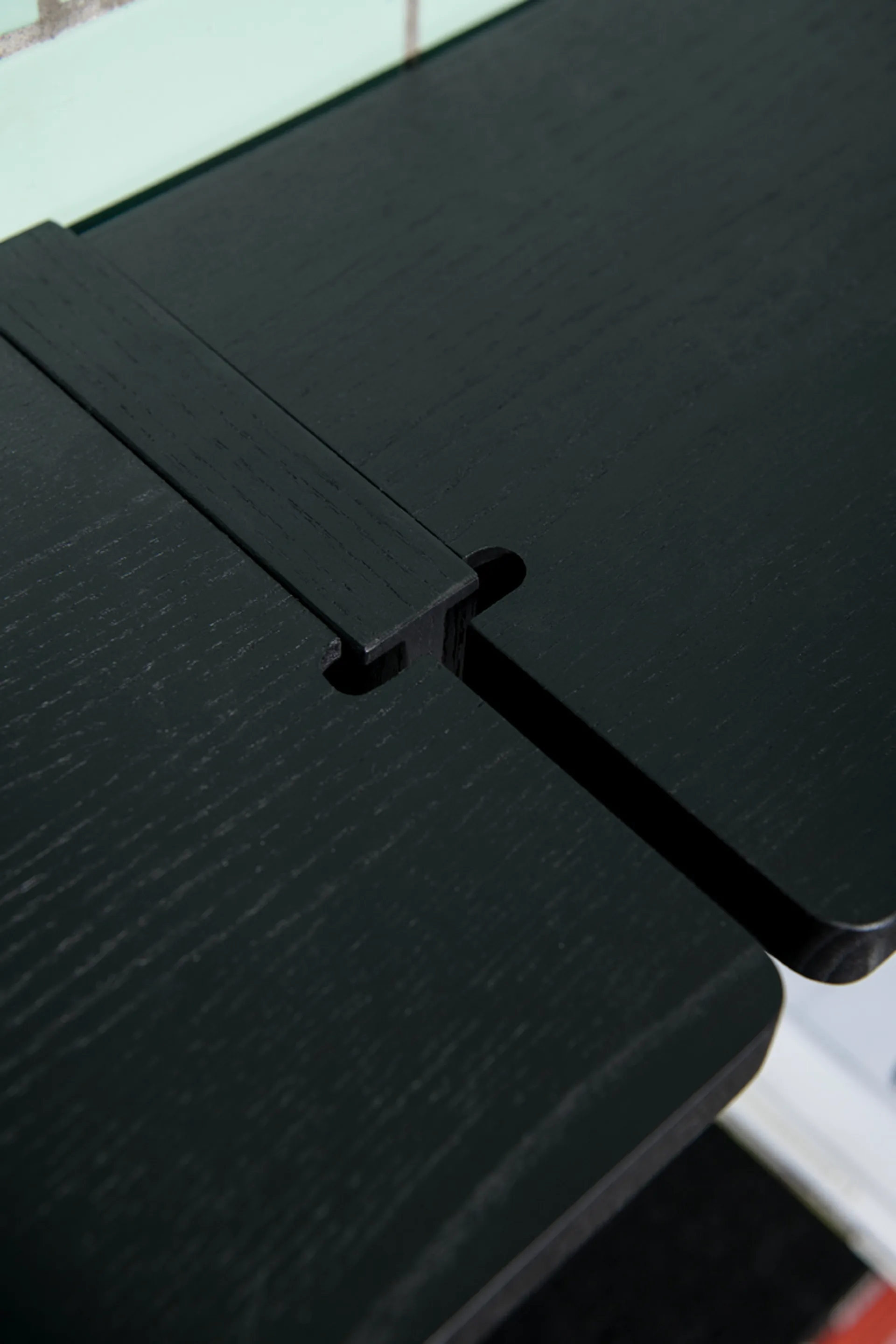 Balda Gridlock Shelf 800 cm (ancho), Black stained Ash Massproductions