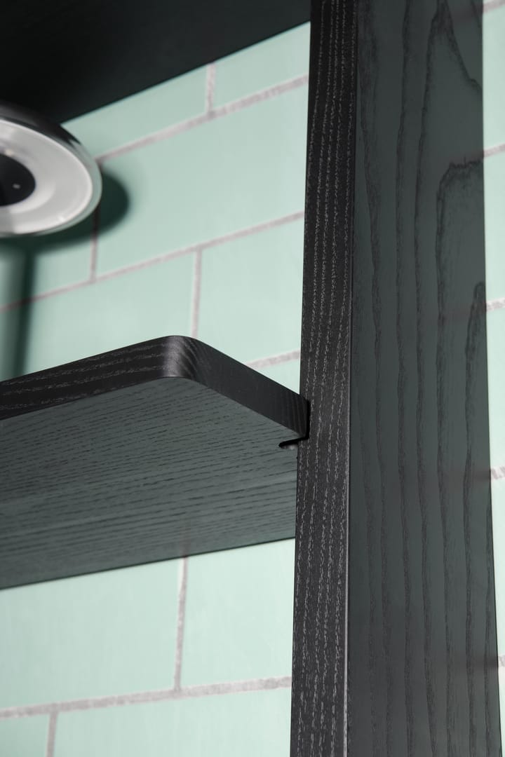 Balda Gridlock Shelf 800 cm (ancho) - Black stained Ash - Massproductions