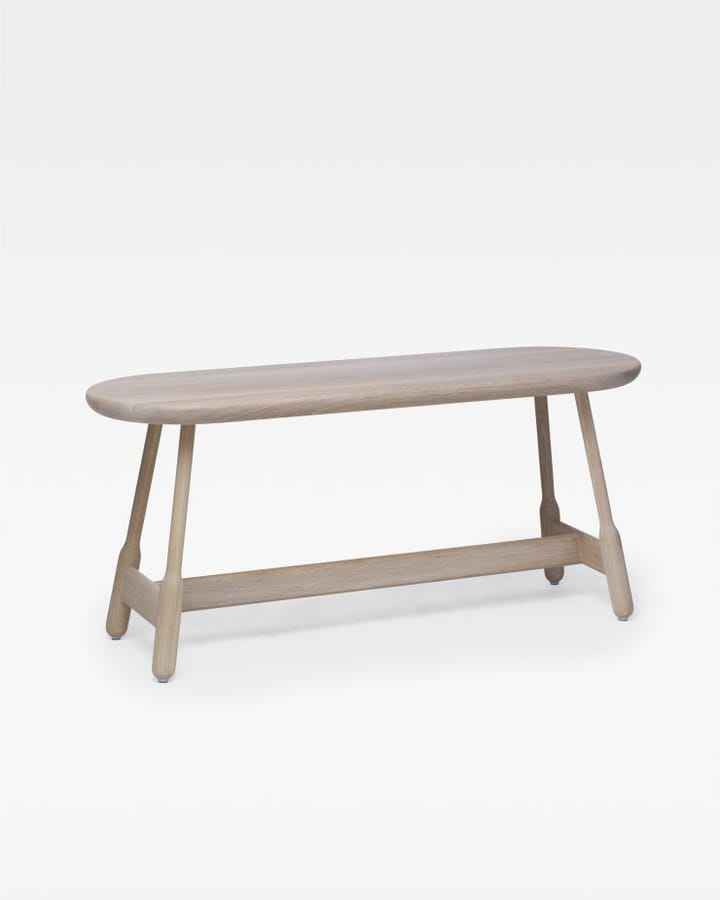 Banco Albert 160 cm, Roble tratado blanco Massproductions