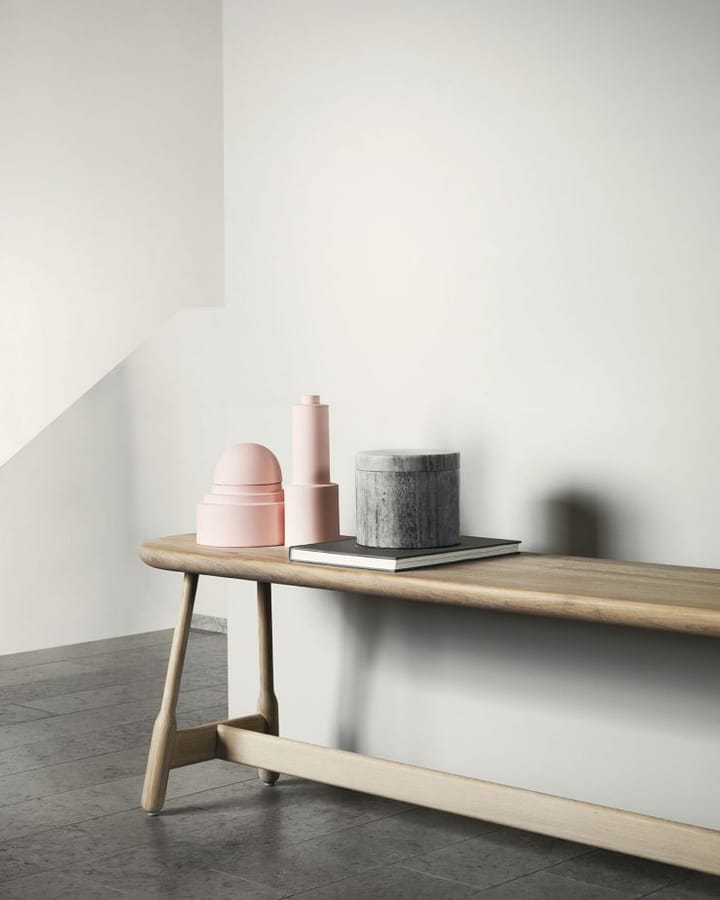 Banco Albert 160 cm, Roble tratado blanco Massproductions