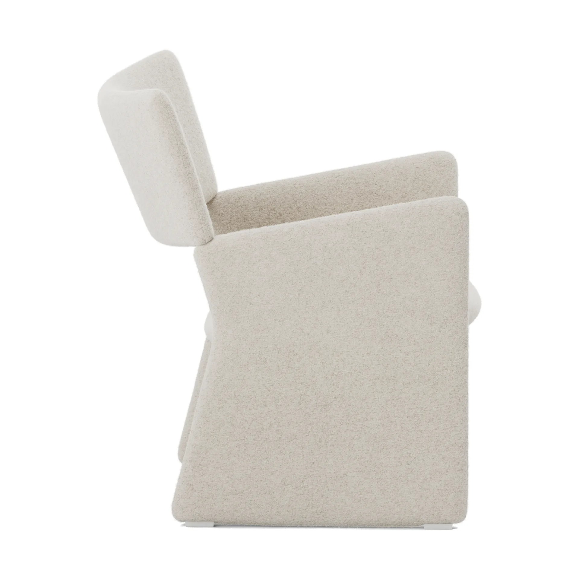 Crown Easy Chair, Spiral 21 Chalk Massproductions