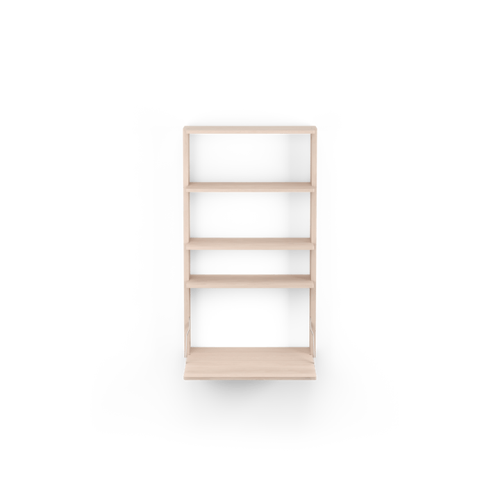 Estantería de pared con escritorio Gridlock - M1-A4-0-D, Natural Ash Massproductions