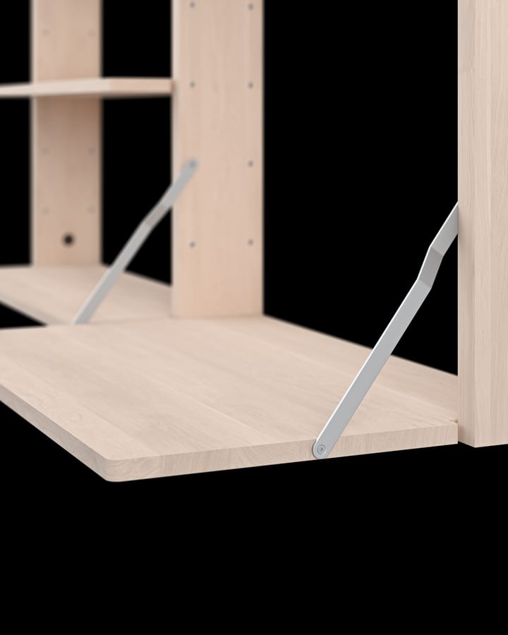 Estantería de pared con escritorio Gridlock - M1-A4-0-D, Natural Ash Massproductions