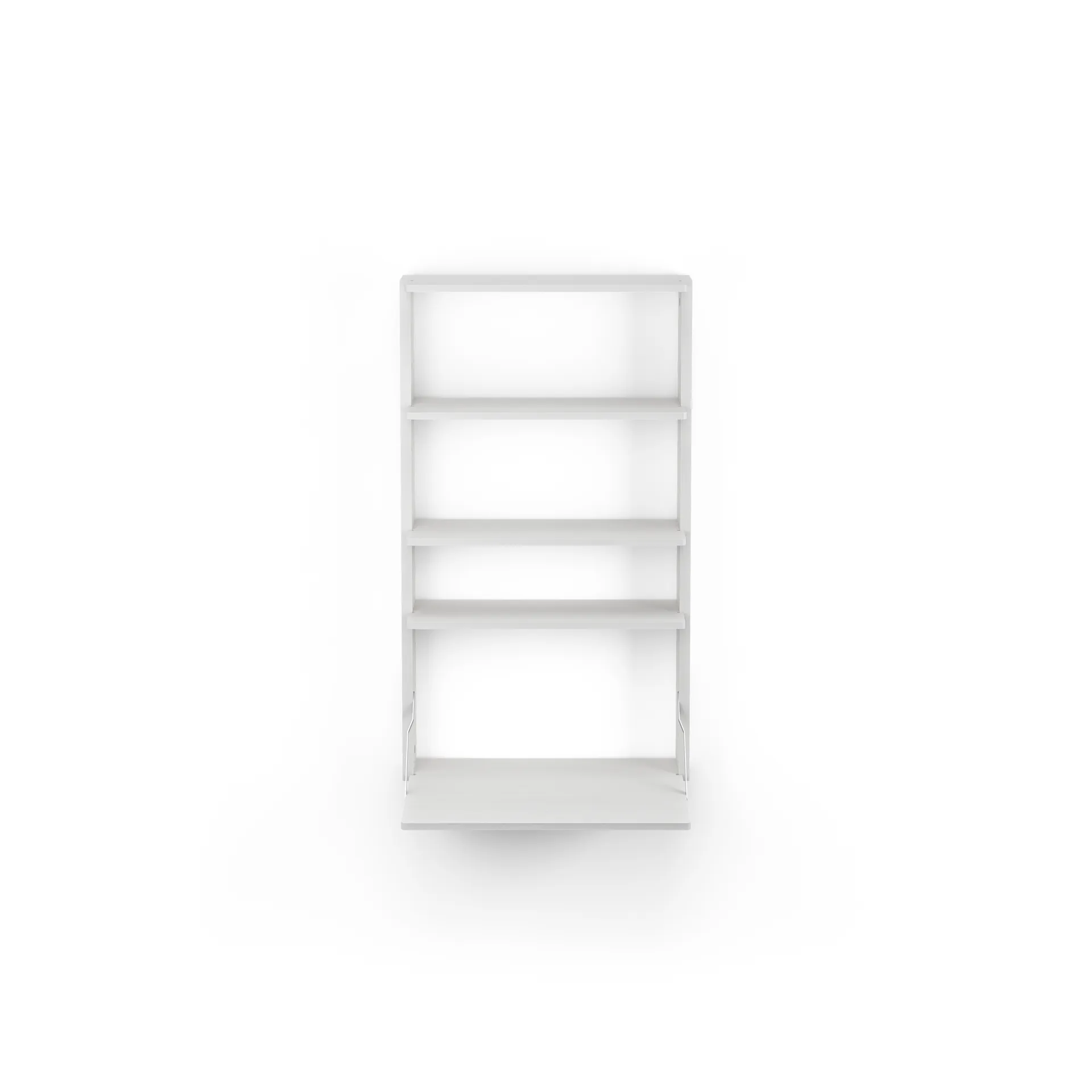 Estantería de pared con escritorio Gridlock - M1-A4-0-D, White stained Ash Massproductions