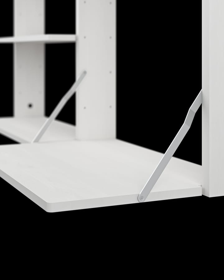 Estantería de pared con escritorio Gridlock - M1-A4-0-D, White stained Ash Massproductions