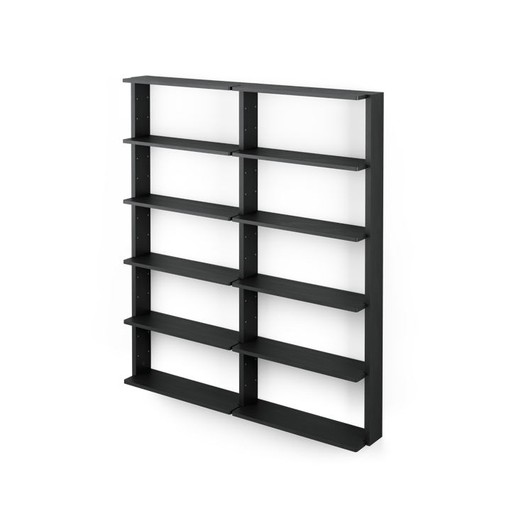 Estantería de pared Gridlock - T2-A12-0 - Black stained Ash - Massproductions