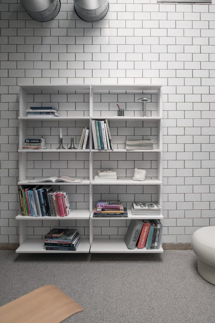 Estantería de pared Gridlock - T2-A12-0, White stained Ash Massproductions