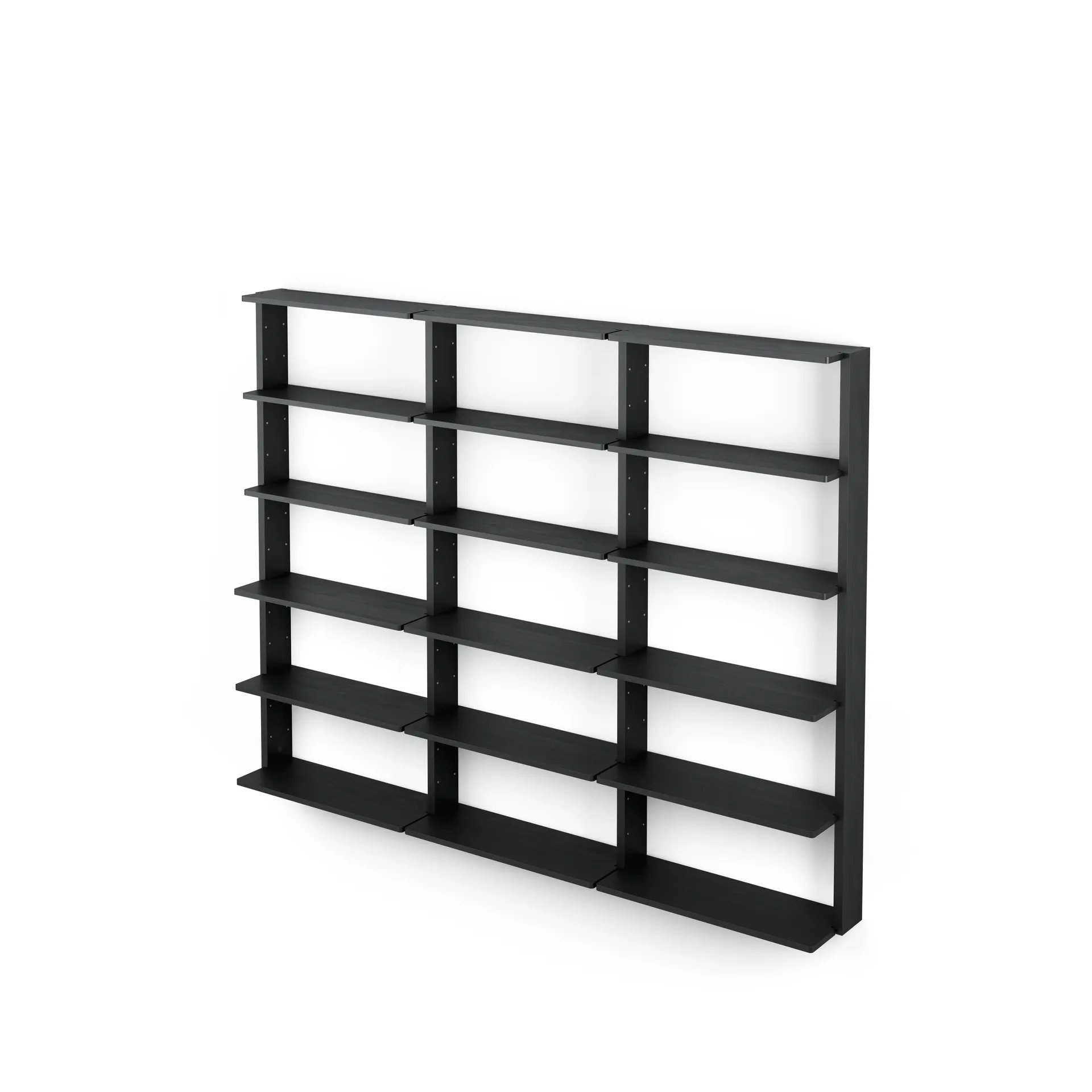 Estantería de pared Gridlock - T3-A9-9, Black stained Ash Massproductions