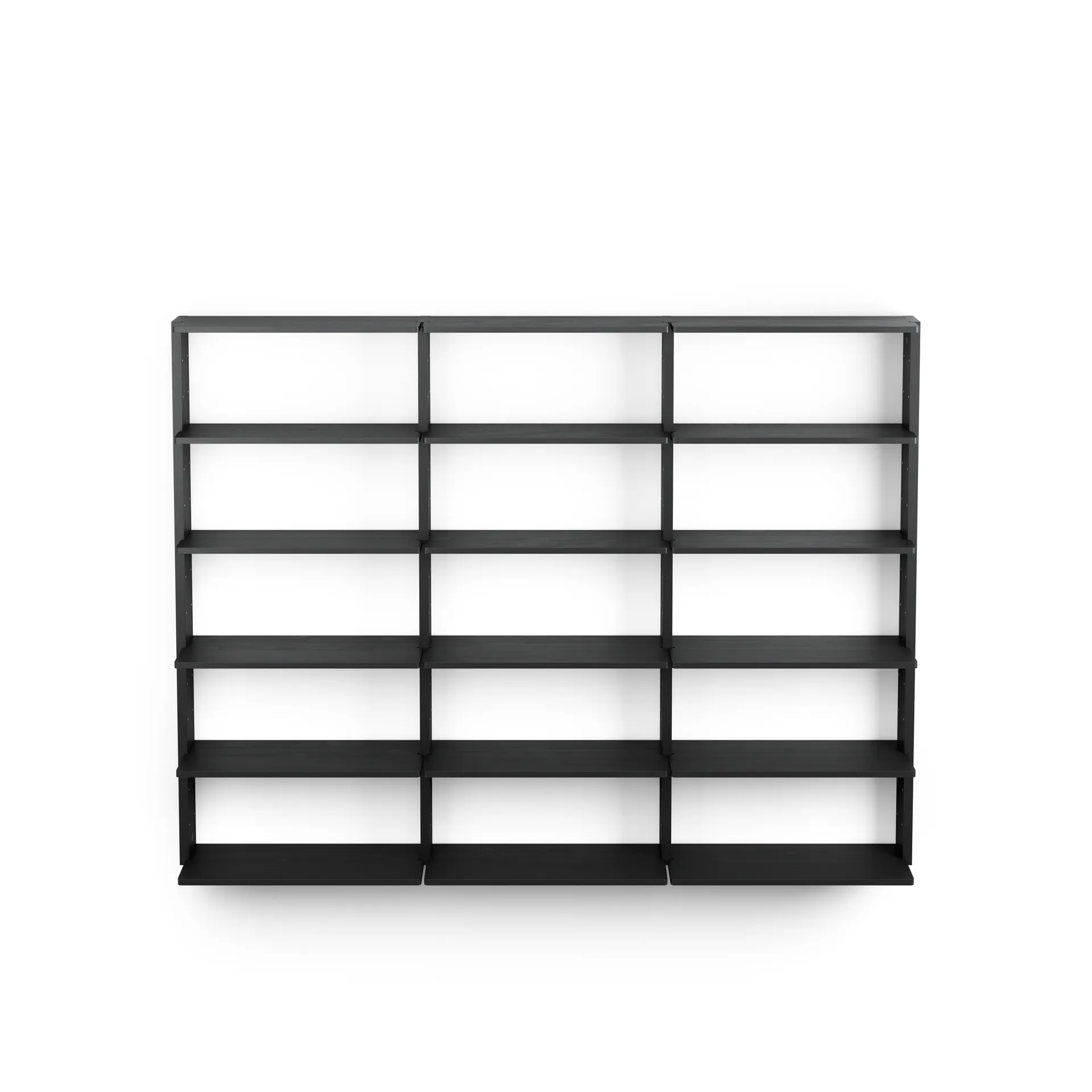 Estantería de pared Gridlock - T3-A9-9, Black stained Ash Massproductions