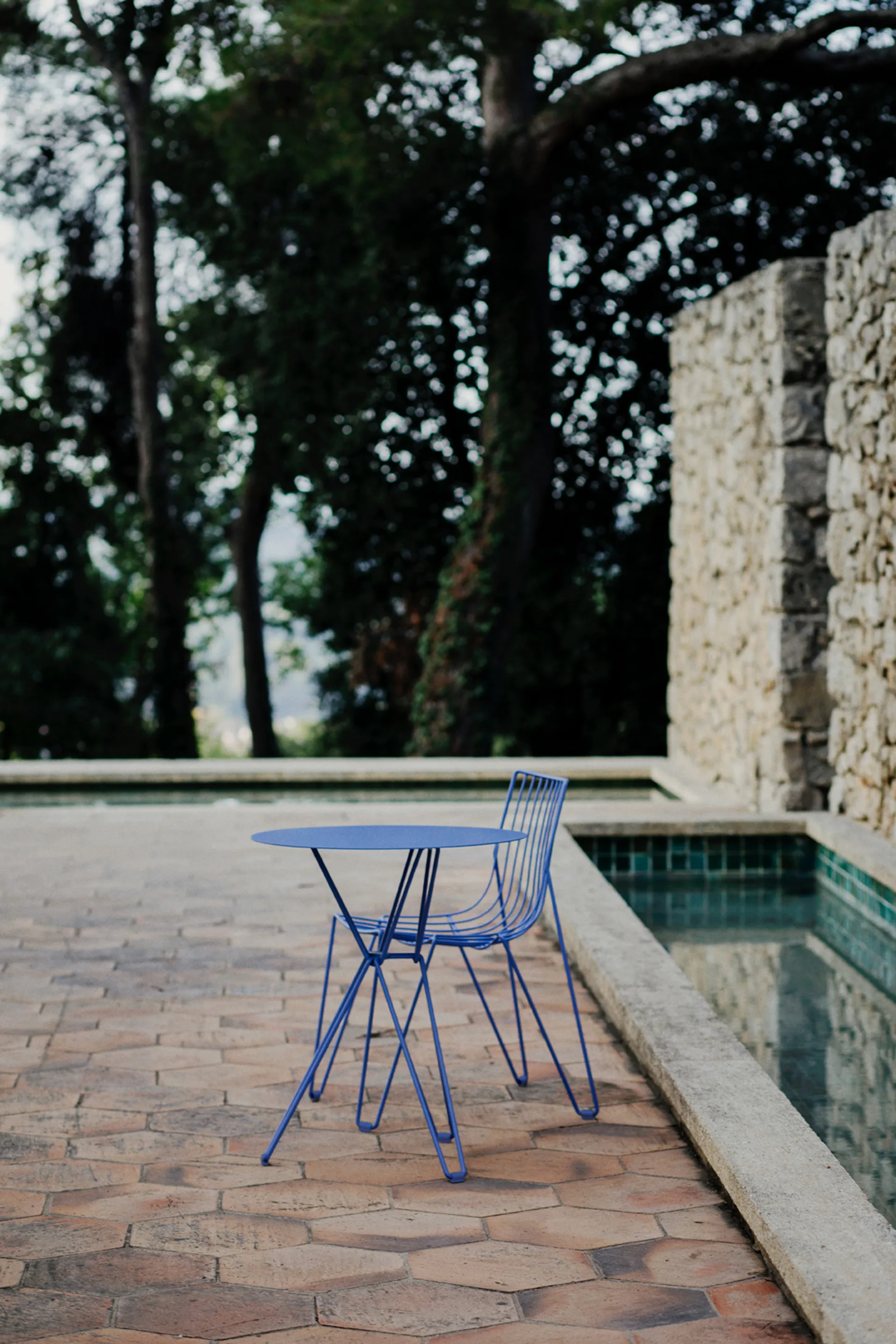 Mesa de café Tio Ø60 cm, Overseas Blue Massproductions