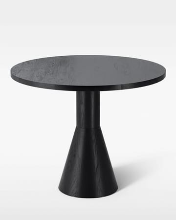 Mesa de comedor Draft Ø88 cm - Fresno teñido de negro - Massproductions