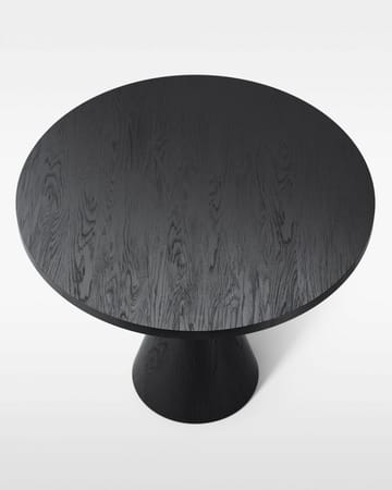 Mesa de comedor Draft Ø88 cm - Fresno teñido de negro - Massproductions