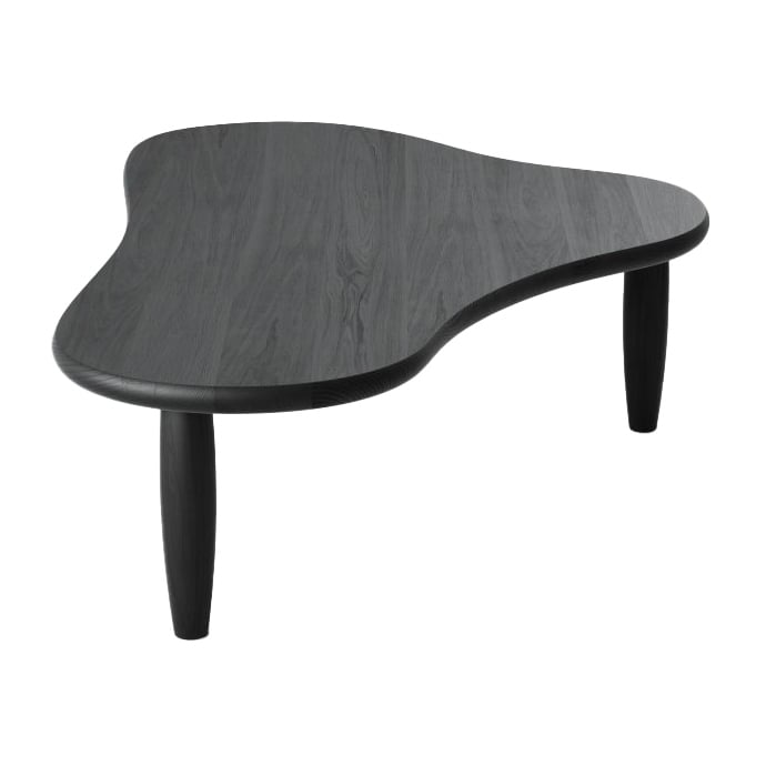 Massproductions Mesa Puddle Fresno teñido de negro | Decoración & Diseño Nórdico | Mesas de centro | Negro