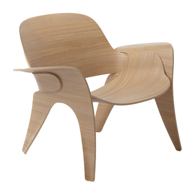 Massproductions Silla Rose Roble | Decoración & Diseño Nórdico | Sillones y reposapiés | Beige