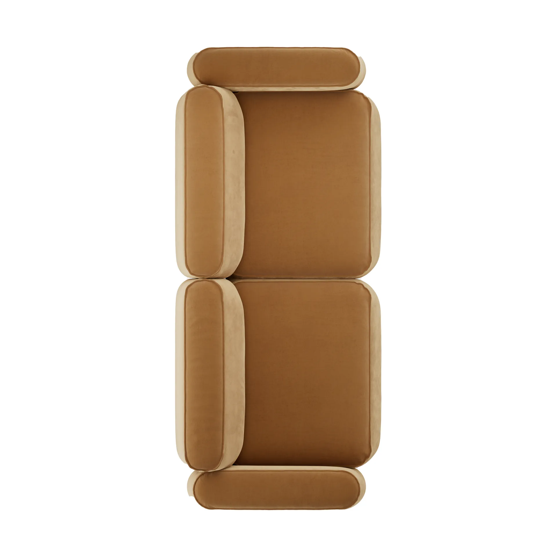 Sofá de 2,5 plazas Patch, Atlantis 91 Cumin Massproductions