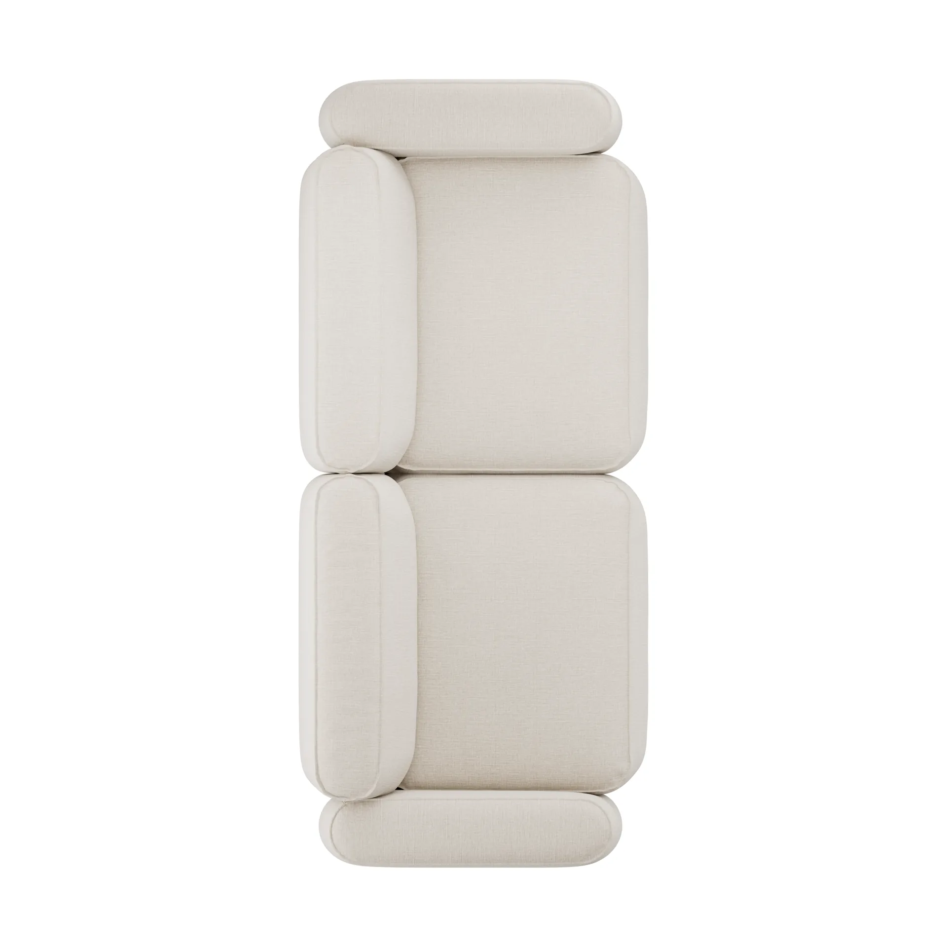 Sofá de 2,5 plazas Patch, Linara 05 Porridge Massproductions