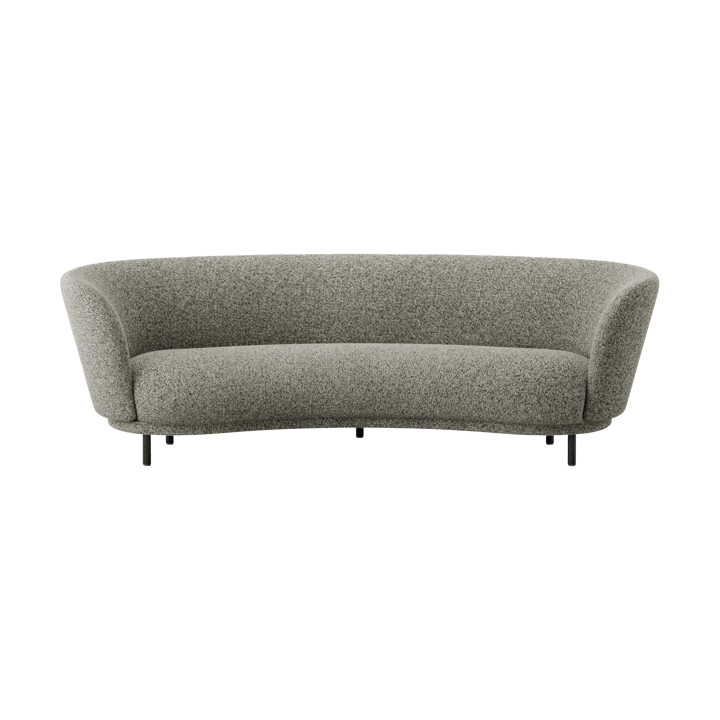 Sofá de 3 plazas Dandy, Black oak - Kirkby Design, Spiral - 23 Monochrome Massproductions
