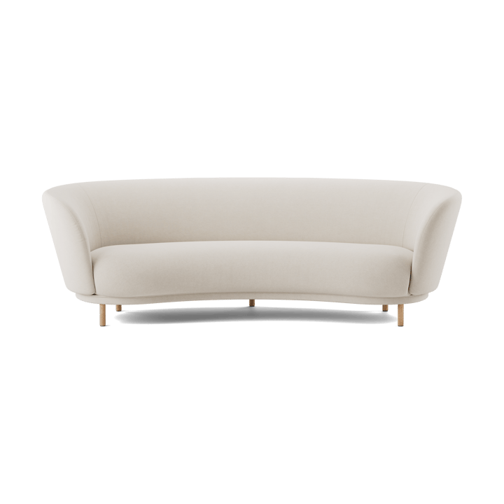 Sofá de 3 plazas Dandy - Natural oak-Linara 05 Porridge - Massproductions