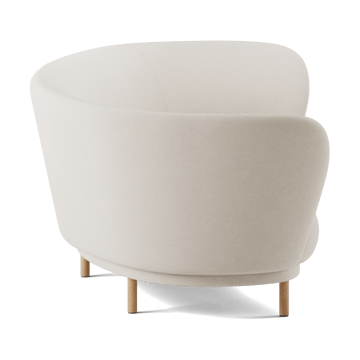 Sofá de 3 plazas Dandy - Natural oak-Linara 05 Porridge - Massproductions