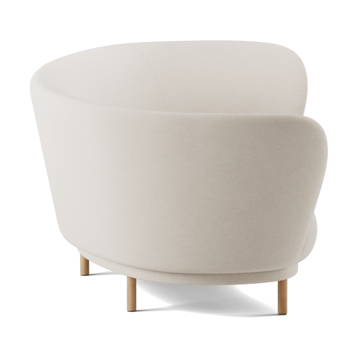 Sofá de 3 plazas Dandy, Natural oak-Linara 05 Porridge Massproductions