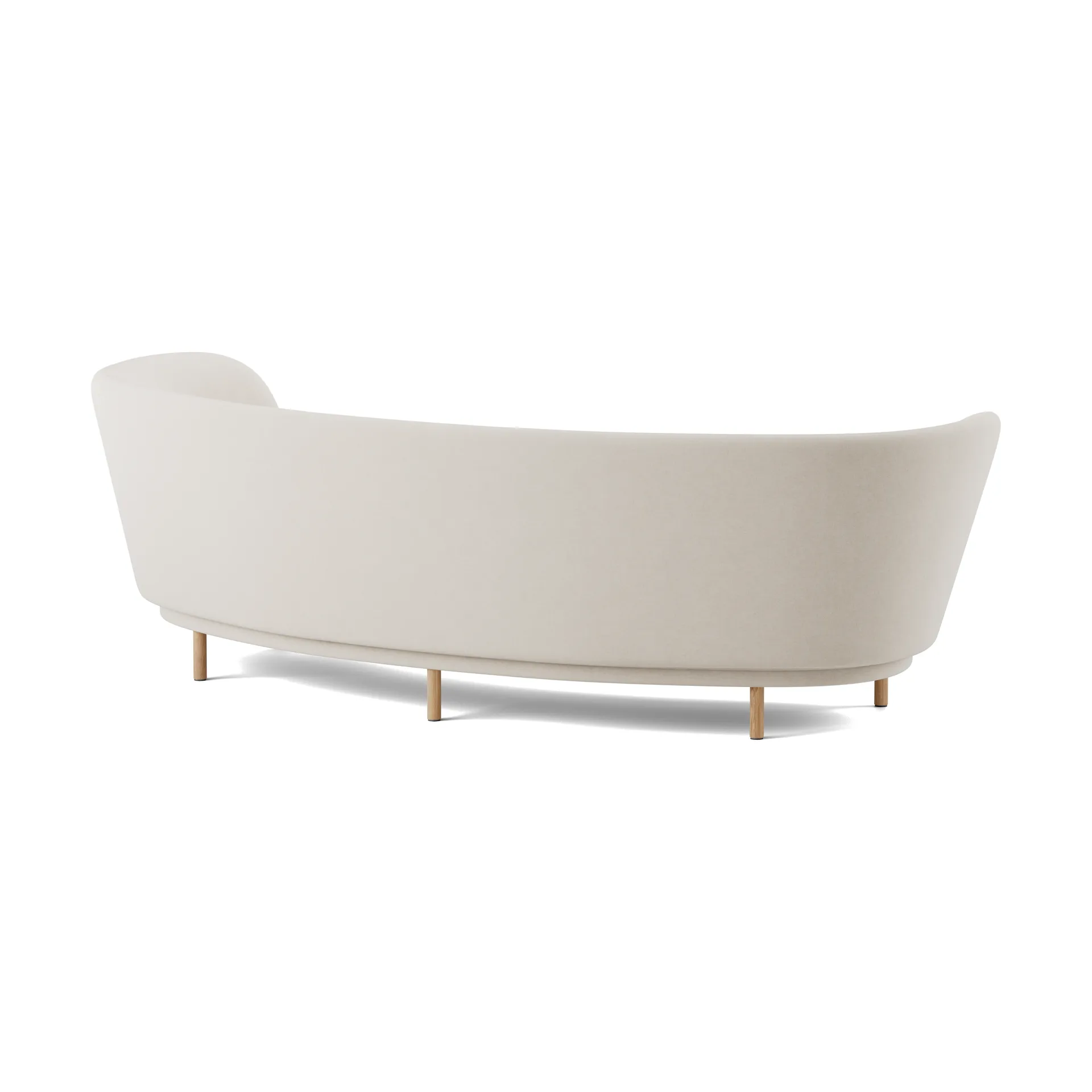 Sofá de 3 plazas Dandy, Natural oak-Linara 05 Porridge Massproductions