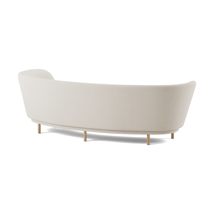 Sofá de 3 plazas Dandy, Natural oak-Linara 05 Porridge Massproductions