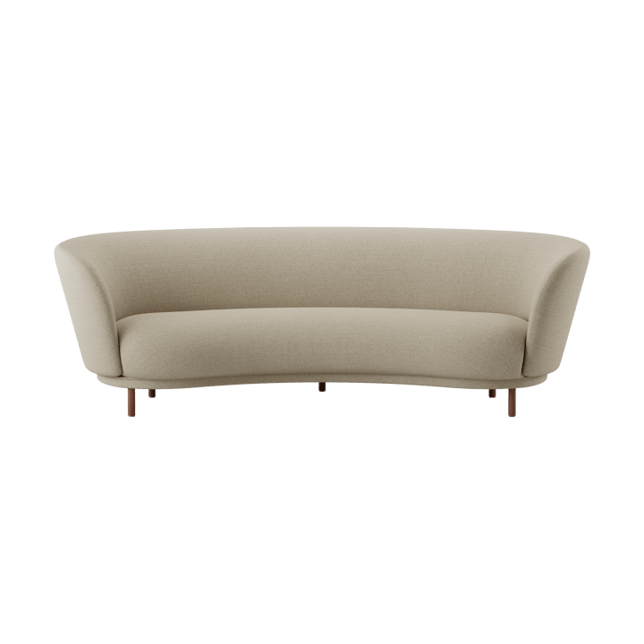 Sofá de 3 plazas Dandy - Walnut-Ecriture 240 - Massproductions