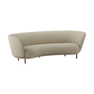 Sofá de 3 plazas Dandy - Walnut-Ecriture 240 - Massproductions