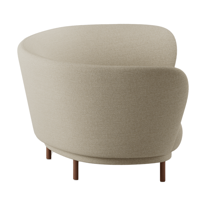 Sofá de 3 plazas Dandy, Walnut-Ecriture 240 Massproductions