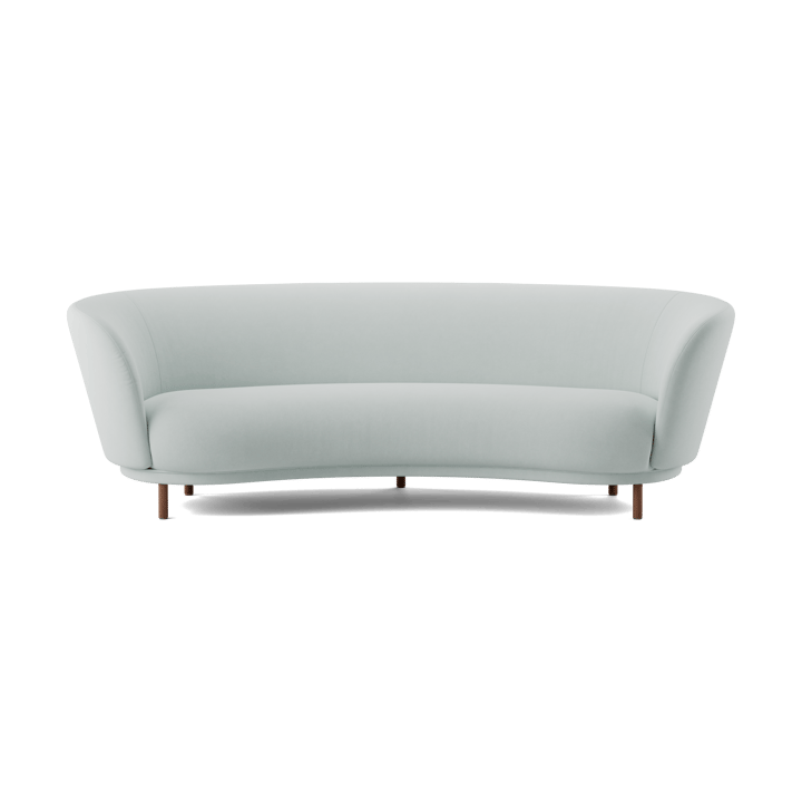 Sofá de 3 plazas Dandy - Walnut-Linara 253 Swedish Grey - Massproductions