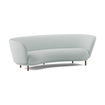 Sofá de 3 plazas Dandy - Walnut-Linara 253 Swedish Grey - Massproductions