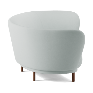 Sofá de 3 plazas Dandy - Walnut-Linara 253 Swedish Grey - Massproductions